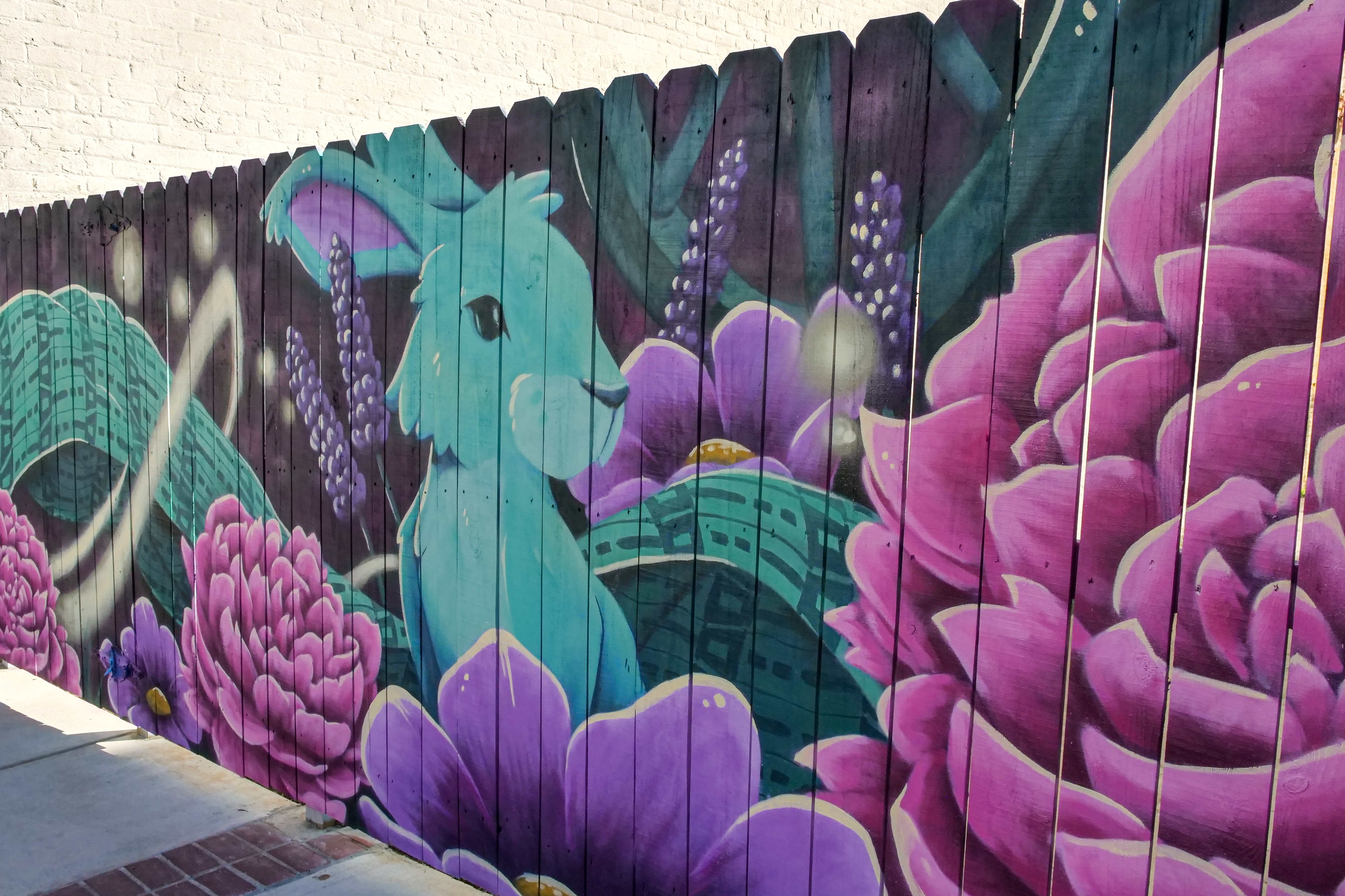 View of the Rabbit included in the Mural in Downtown Concord